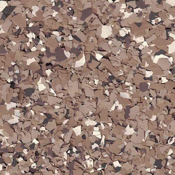 The image depicts a densely packed collection of irregular-shaped textured pieces in various shades of brown and beige, resembling a camouflage pattern or cracked earth.