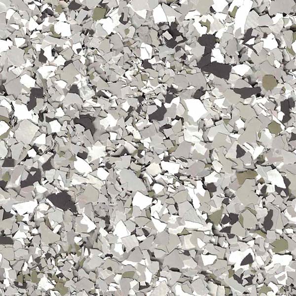 The image shows an abstract pattern of fragmented shapes in various shades of gray, resembling crushed stone or a chaotic, irregular mosaic.